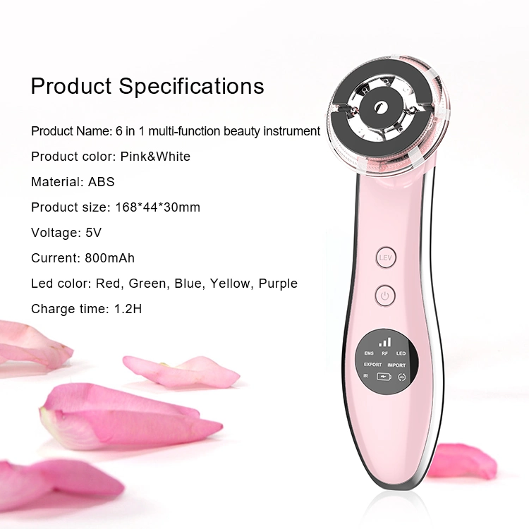 Mini RF Radio Frequency Beauty Instrument EMS Facial Massager Multifunctional Beauty Device for Wrinkle Removal