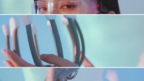 Hezheng 最新ヘッドマッサージャー ハンズフリースマート電動タコ 10本振動爪 4モード コードレス充電式 頭皮マッサージ ストレス解消 ギフト